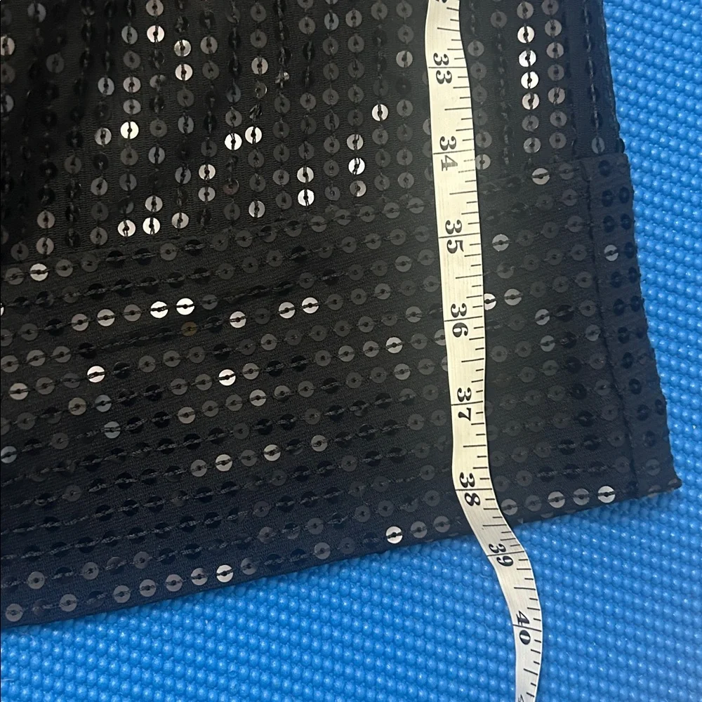New York & Company Black Sequin Midi Dress